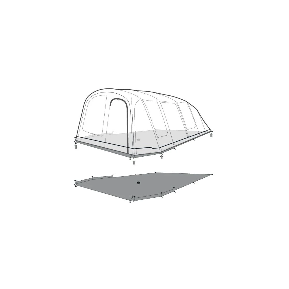 Outwell Tennessee 6+2 Footprint Groundsheet 5 Outwell Tennessee 6+2 Footprint Groundsheet - Image 3