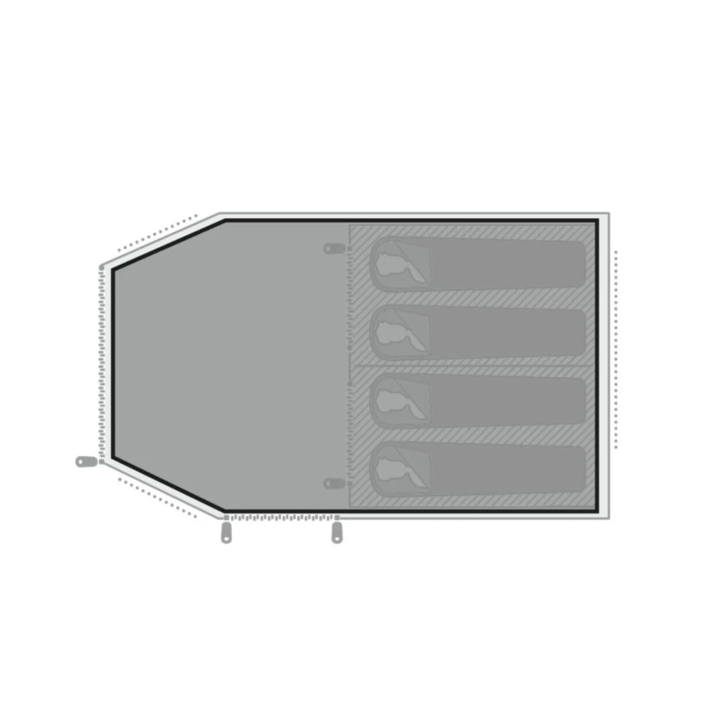 Easy Camp Bokna / Hamra 4 Footprint 4 Easy Camp Bokna / Hamra 4 Footprint - Image 2