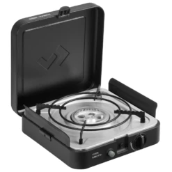 Dometic Cadac 1 Cook Turbo FFD Flat Grill Plate QR Stove 2025 -Vango Camping Shop 1 cook turbo ffd img 06124 with wind shied