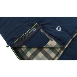 Outwell Camper Lux "L" Sleeping Bag Deep Blue -Vango Camping Shop 230392 camper lux left side zipper feature photo8