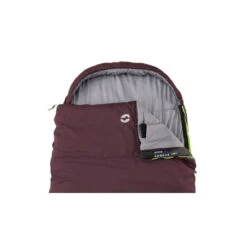 Outwell Campion Lux Sleeping Bag (Aubergine) -Vango Camping Shop 230397 campion lux aubergine left side zipper feature photo7