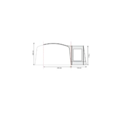 Outdoor Revolution Airedale F/G Side Porch -Vango Camping Shop airedale side porch floorplan 1