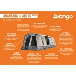Vango Airbeam Vango Anantara IV TC 450XL Air Tent 30 Vango Airbeam Vango Anantara IV TC 450XL Air Tent -Vango Camping Shop anantara iv air tc 450xl lowres