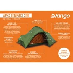 Vango Apex Compact 300 Tent (2025) -Vango Camping Shop apex compact 300 lowres