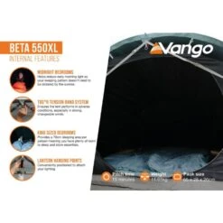 Vango Beta 550xl Tent (Mineral Green) 17 Vango Beta 550xl Tent (Mineral Green) -Vango Camping Shop beta 550xl infographic internal medium