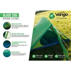 Vango Blade 200 Tent -Vango Camping Shop blade 2002