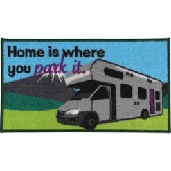 Quest Home Is Where You Park It Motor Home Mat