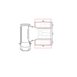 Outdoor Revolution Cayman Combo PC Air Mid Awning (210-255cm) -Vango Camping Shop cayman combo floor 1