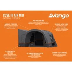Vango Airbeam Vango Cove III Air Mid Awning (2024) -Vango Camping Shop cove iii air mid infographic external lr