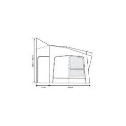 Outdoor Revolution Esprit Pro X 350M Awning (220-290cm) -Vango Camping Shop esprit 350 x fl1