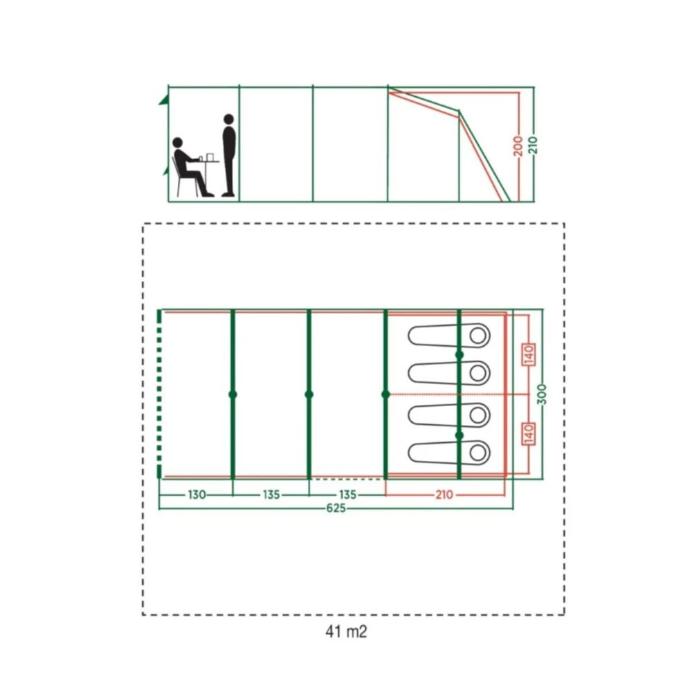 Coleman Meadowood 4L Blackout Tent 4 Coleman Meadowood 4L Blackout Tent - Image 2
