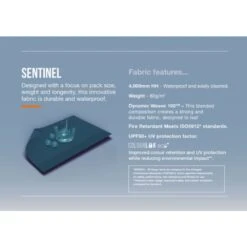 Vango Airbeam Vango Tacoma 400 Poled Tent Package (incl Footprint) -Vango Camping Shop family sentinel fabric infographic low res