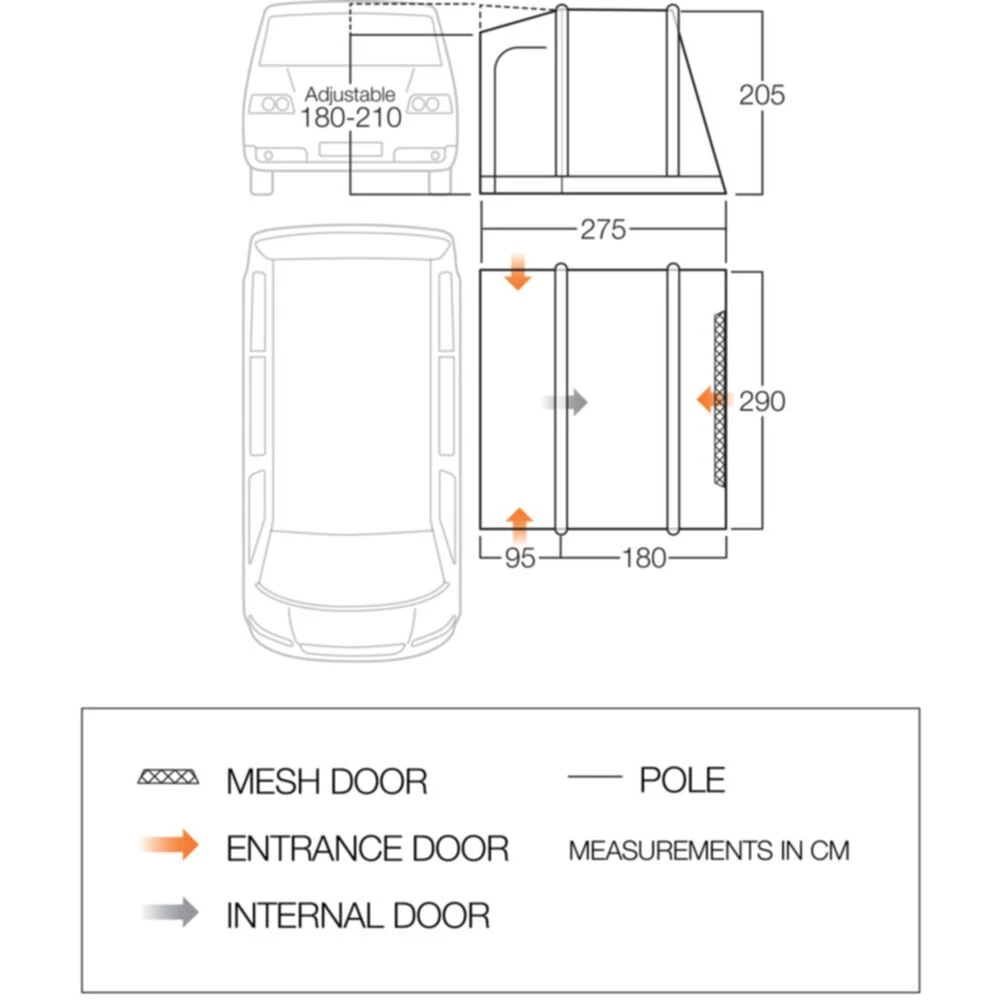 Vango Airbeam Vango Faros III Air Low Awning 9 Vango Airbeam Vango Faros III Air Low Awning - Image 7