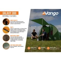 Vango Galaxy 300 Tent (2025) -Vango Camping Shop galaxy 300 infographic2 lowres