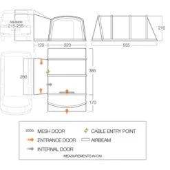 Vango Galli CC II Air Mid Awning -Vango Camping Shop galli cc air mid floorplanlr