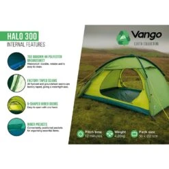Vango Halo 300 Tent (2024) -Vango Camping Shop halo 3003 lr 1