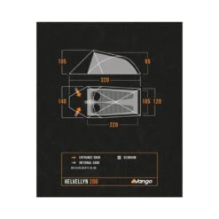 Vango Helvellyn 200 Tent (2025) 19 Vango Helvellyn 200 Tent (2025) -Vango Camping Shop helvellyn 200 floorplan low res small