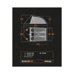 Vango Helvellyn 300 Tent (2025) -Vango Camping Shop helvellyn 300 floorplan low res small