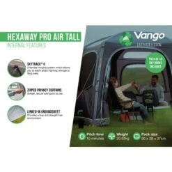 Vango Airbeam Vango Hexaway Pro Air Tall Awning -Vango Camping Shop hexaway pro air tall2 1