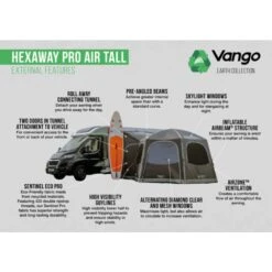 Vango Airbeam Vango Hexaway Pro Air Tall Awning -Vango Camping Shop hexaway pro air tall 1
