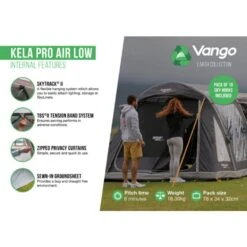 Vango Airbeam Vango Kela Pro Air Awning Low 31 Vango Airbeam Vango Kela Pro Air Awning Low -Vango Camping Shop kela pro air low2 1