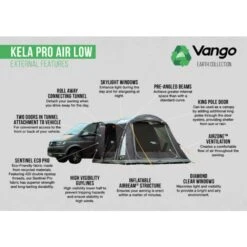 Vango Airbeam Vango Kela Pro Air Awning Low 30 Vango Airbeam Vango Kela Pro Air Awning Low -Vango Camping Shop kela pro air low 1