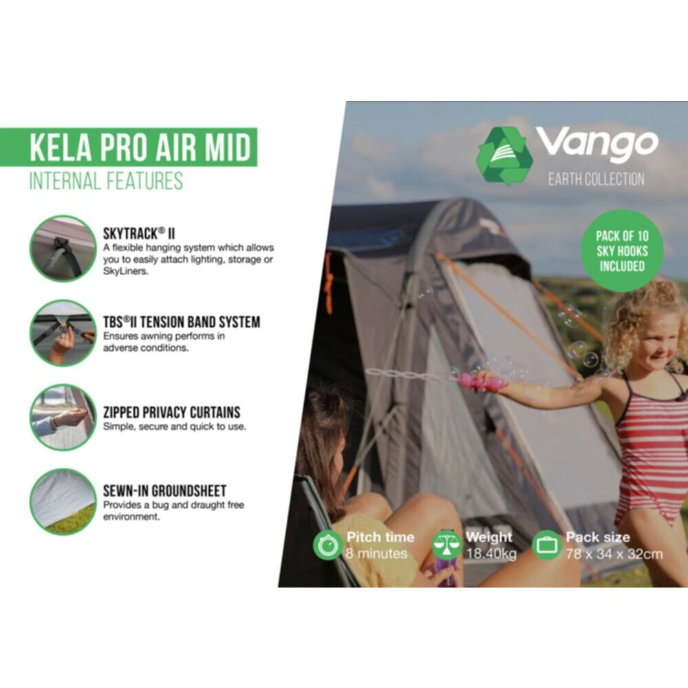 Vango Airbeam Vango Kela Pro Air Awning Mid 14 Vango Airbeam Vango Kela Pro Air Awning Mid - Image 12