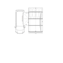 Outdoor Revolution Movelite T4E PC Lowline Awning(180-220cm) (2023) -Vango Camping Shop movelite t4e floor1