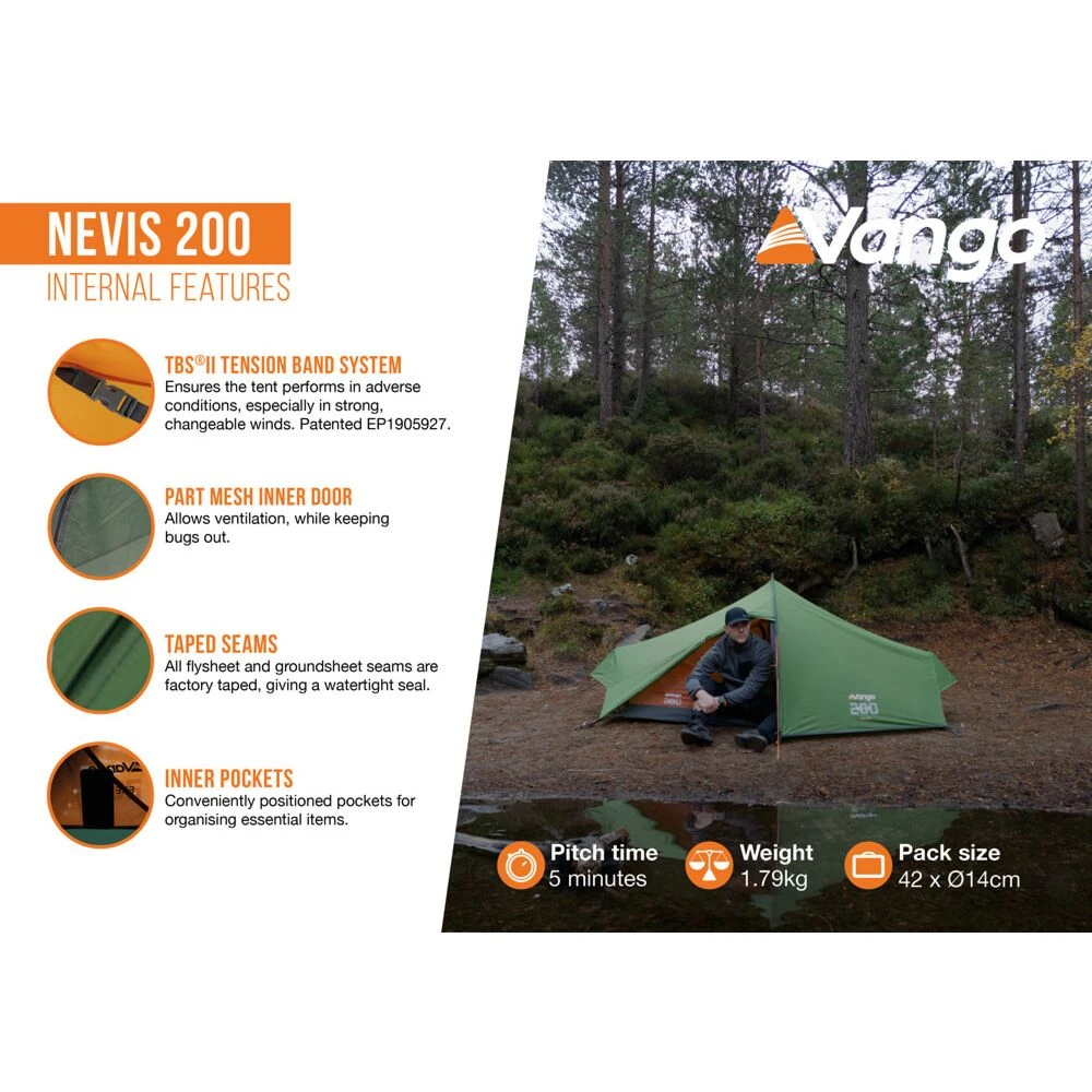 Vango Nevis 200 Tent (2025) 11 Vango Nevis 200 Tent (2025) - Image 9
