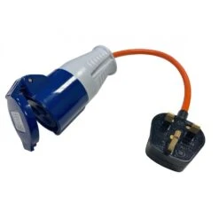 Outdoor Revolution UK Mains Adaptor 13a Socket To Caravan Mains Plug