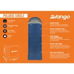 Vango Polaris Single Sleeping Bag 25 Vango Polaris Single Sleeping Bag -Vango Camping Shop polaris single infographic lowres
