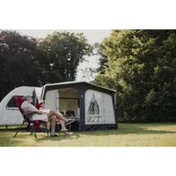 Vango Airbeam Vango Riviera Air 390 Elements TC Caravan Awning (2024) -Vango Camping Shop riv air 390 eas 8