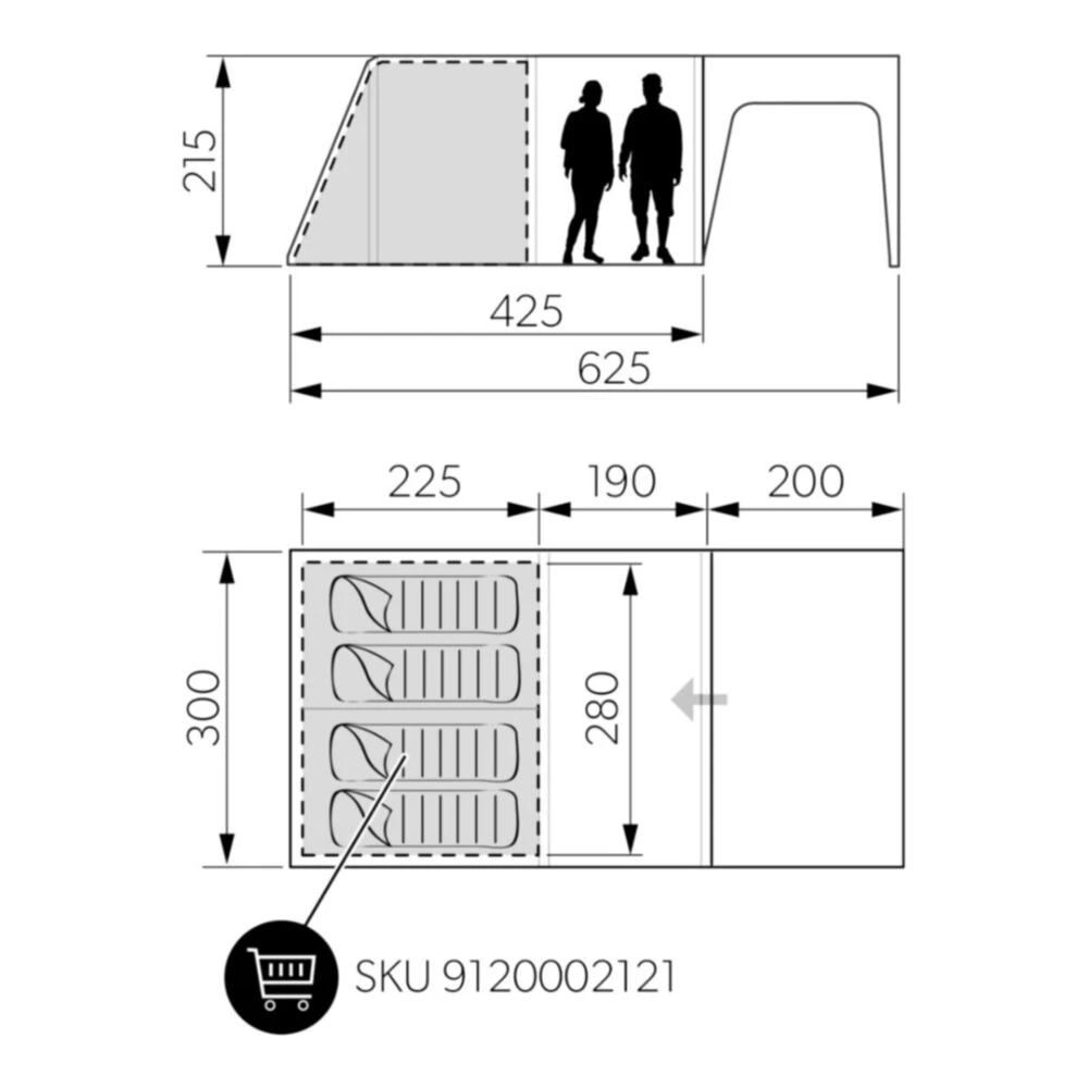 Dometic Santorini FTK 4x8 TC Tent 8 Dometic Santorini FTK 4x8 TC Tent - Image 6
