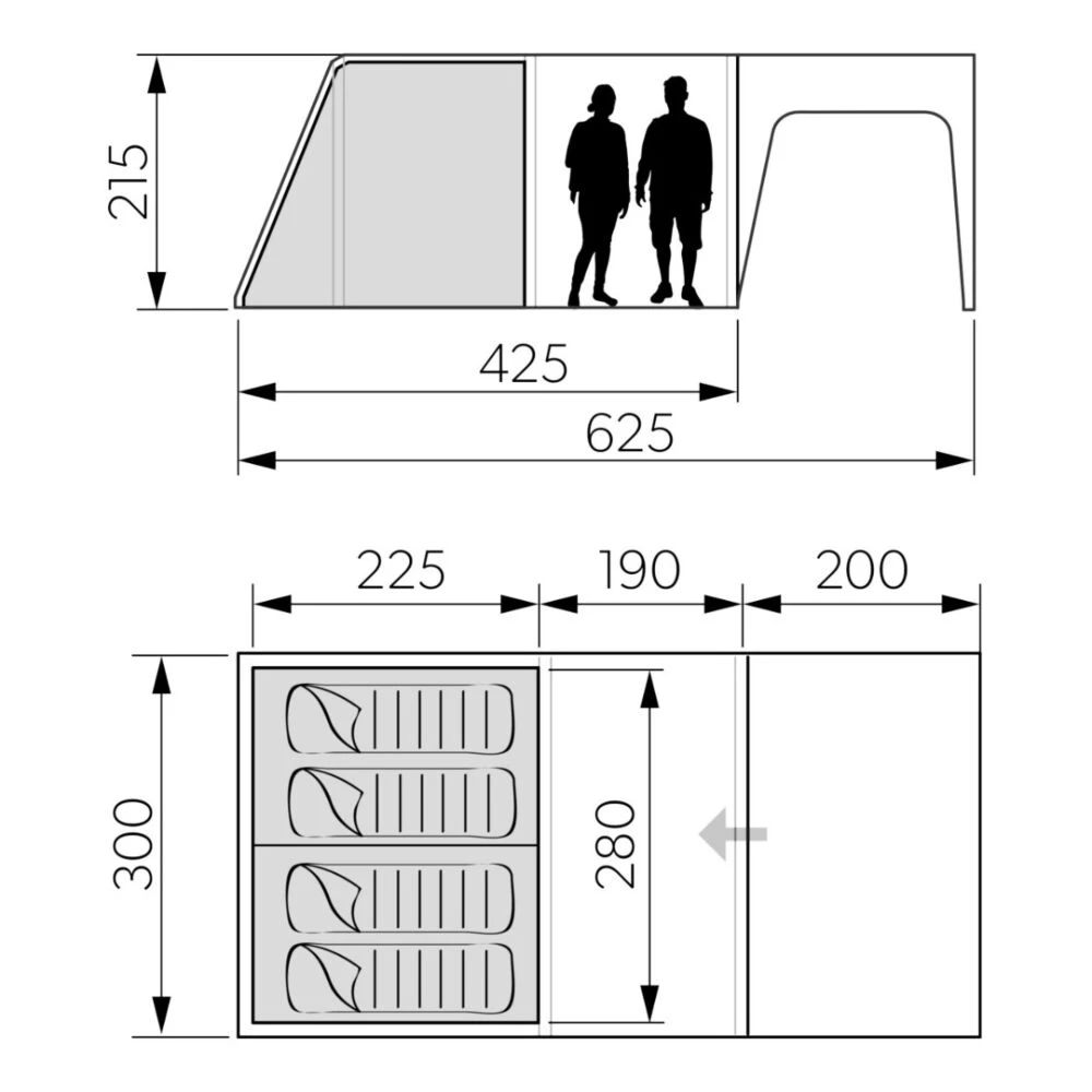 Dometic Santorini FTK 4x8 Inner Tent 4 Dometic Santorini FTK 4x8 Inner Tent - Image 2