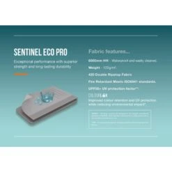 Vango Airbeam Vango Galli Pro Air Low Awning -Vango Camping Shop sentinel eco pro fabric infographic low res 2