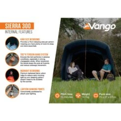 Vango Sierra 300 Poled Tent (2025) -Vango Camping Shop sierra 300 infographic2 lowres