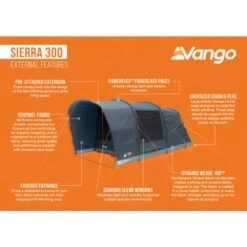 Vango Sierra 300 Poled Tent (2025) -Vango Camping Shop sierra 300 infographic lowres