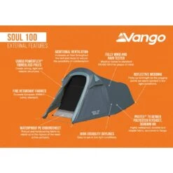 Vango Soul 100 Tent (2025) -Vango Camping Shop soul 100 infographic external lowres