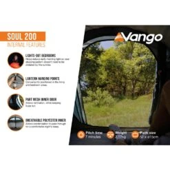 Vango Soul 200 Tent (2025) -Vango Camping Shop soul 200 infographic internal lowres 2