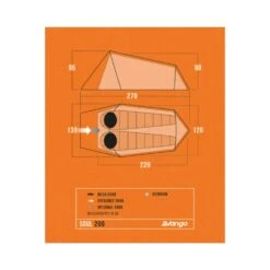 Vango Soul 200 Tent (2025) -Vango Camping Shop soul 200 floorplan low res small 3