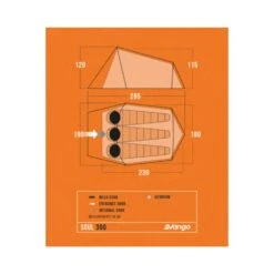 Vango Soul 300 Tent (2025) -Vango Camping Shop soul 300 floorplan low res small