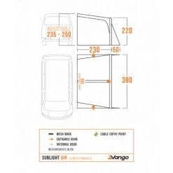 Vango Airbeam Vango Sunlight Air 380 Proshield Awning (2025) 22 Vango Airbeam Vango Sunlight Air 380 Proshield Awning (2025) -Vango Camping Shop sunlight air elements proshield floorplan 1 low res