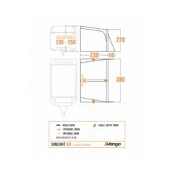 Vango Airbeam Vango Sunlight Air 380 Proshield Awning (2025) 23 Vango Airbeam Vango Sunlight Air 380 Proshield Awning (2025) -Vango Camping Shop sunlight air elements proshield floorplan 2 low res small