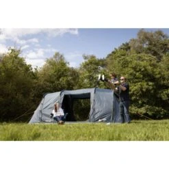Vango Airbeam Vango Tacoma 400 Poled Tent Package (incl Footprint) -Vango Camping Shop tacoma 400 lifestyle low 6