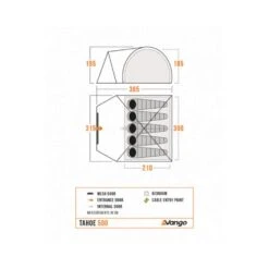 Vango Tahoe 500 Tent (2025) -Vango Camping Shop tahoe 500 floorplan low res small