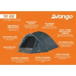 Vango Tay 400 Tent (2025) -Vango Camping Shop tay 400 infographic external lowres