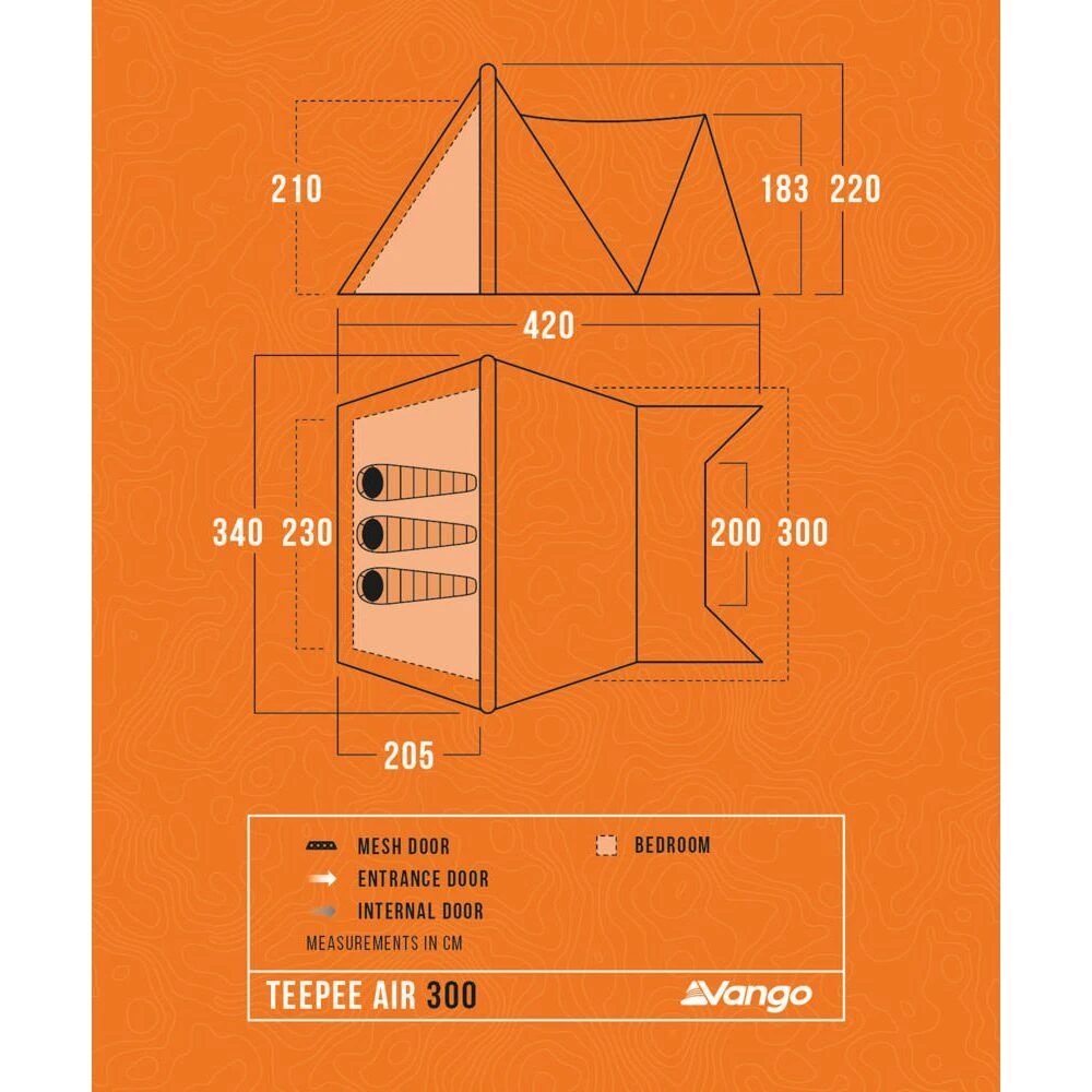 Vango Airbeam Vango Teepee 300 Air Tent 11 Vango Airbeam Vango Teepee 300 Air Tent - Image 9