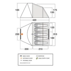 Vango Tiree 500 Tent 23 Vango Tiree 500 Tent -Vango Camping Shop tiree 500 floorplanlr