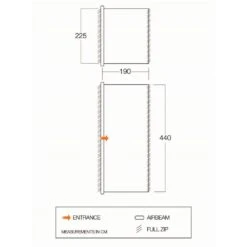 Vango Airbeam Vango Zipped Front Extension (TA105) 5 Vango Airbeam Vango Zipped Front Extension (TA105) -Vango Camping Shop vango 2021 tent additions floorplan zipped front extention ta105