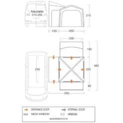 Vango Versos Air Mid Awning -Vango Camping Shop versos air mid 2024 floorplanlr
